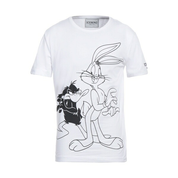 【送料無料】 アイスバーグ メンズ Tシャツ トップス T-shirts White