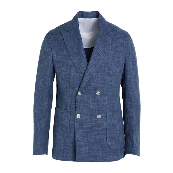 【送料無料】 バルバナポリ メンズ ジャケット＆ブルゾン アウター Blazers Blue