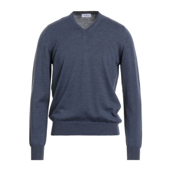 【貨物輸送無料】 サンリサ メンズ 編み物\u0026プルオーバー アウター Sweaters Blue