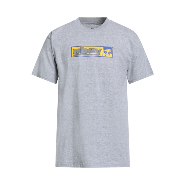 【送料無料】 オベイ メンズ Tシャツ トップス T-shirts Grey