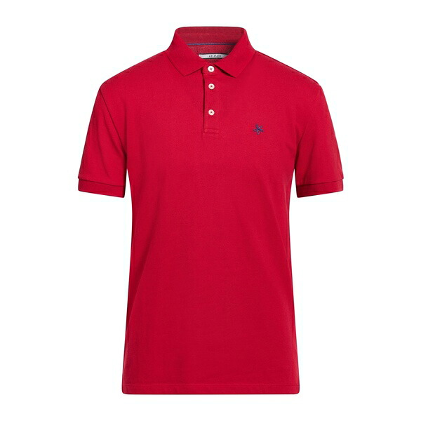 【貨物輸送無料】 アティピコ メンズ ティーシャツ トップス Polo shirts Red トップス-メンズファッション-Tシャツ・カットソー