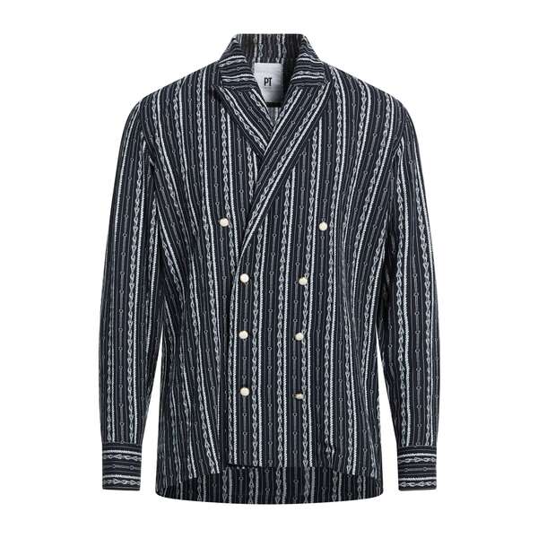 【送料無料】 PTトリノ メンズ シャツ トップス Shirts Blue