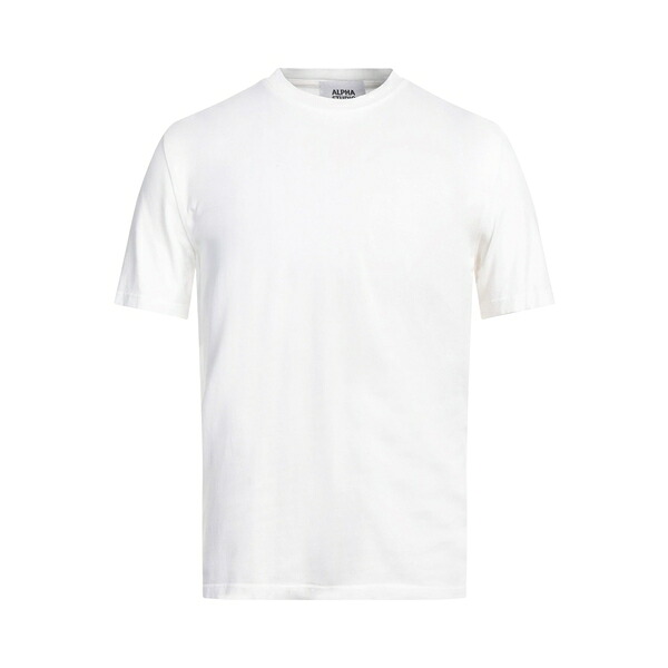 【送料無料】 アルファス テューディオ メンズ Tシャツ トップス T-shirts White