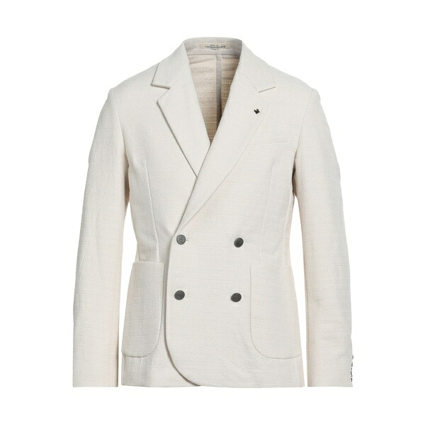 【送料無料】 メッサジェリエ メンズ ジャケット＆ブルゾン アウター Blazers White