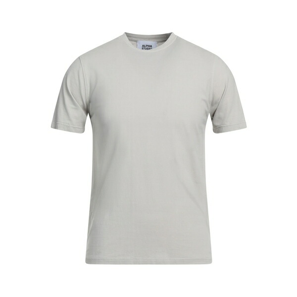 【送料無料】 アルファス テューディオ メンズ Tシャツ トップス T-shirts Grey