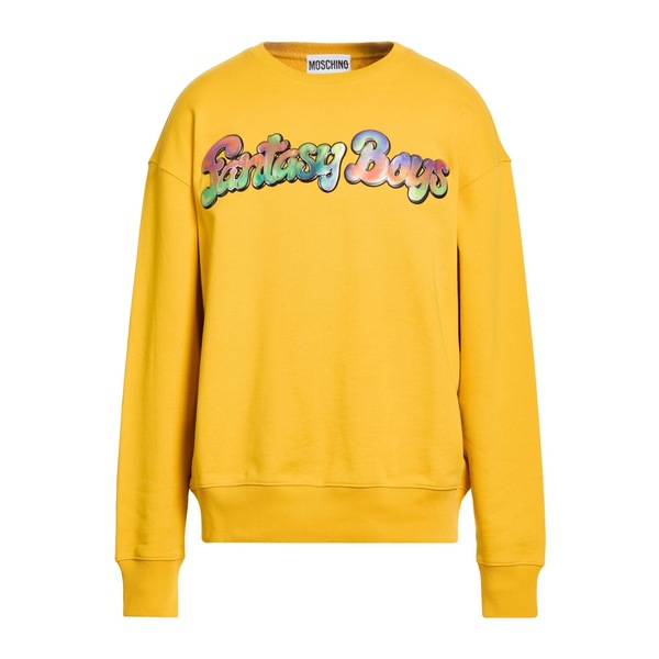 【送料無料】 モスキーノ メンズ パーカー・スウェットシャツ アウター Sweatshirts Yellow｜asty 68,640円