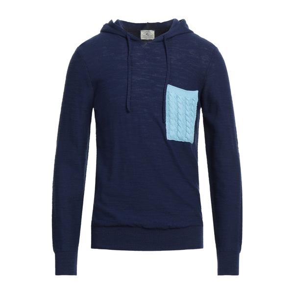 【貨物輸送無料】 エムキュージェイ メンズ 編み物\u0026プルオーバー アウター Sweaters Blue