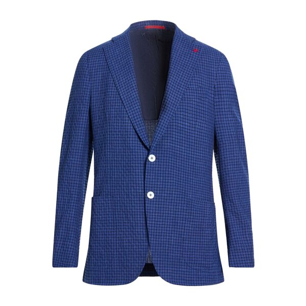 【送料無料】 イザイア メンズ ジャケット＆ブルゾン アウター Blazers Blue