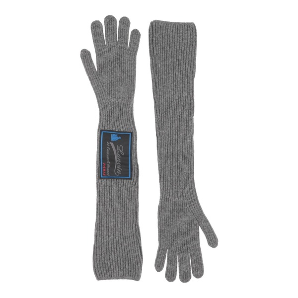 【送料無料】 ランバン メンズ 手袋 アクセサリー Gloves Grey