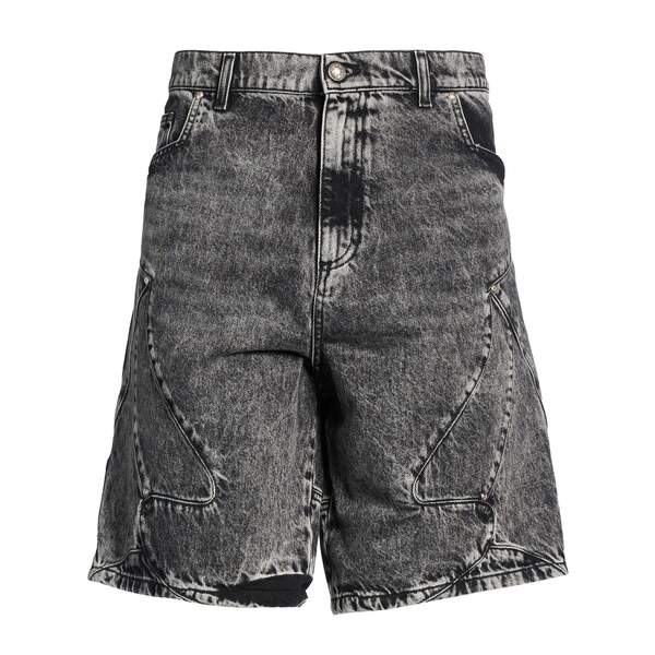 【貨物輸送無料】 フォーミー 作業場 メンズ ジーンズズボン下 ボトムス Denim shorts Black メンズファッション-ズボン・パンツ