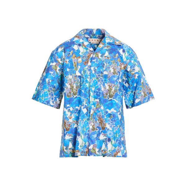 【送料無料】 マルニ メンズ シャツ トップス Shirts Blue|asty
