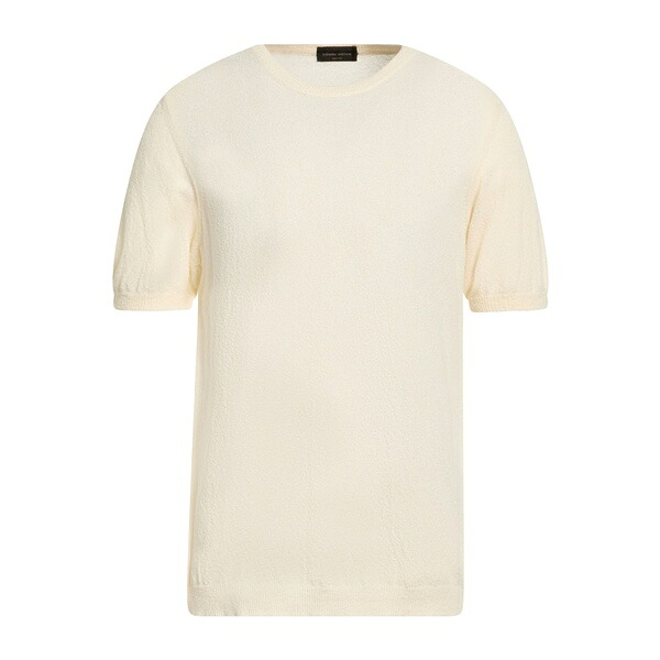 【貨物輸送無料】 ロベルトコリーナ メンズ 編み物\u0026プルオーバー アウター Sweaters White