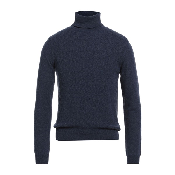 【貨物輸送無料】 バーバティー メンズ 編み物\u0026スウェーター アウター Turtlenecks Blue