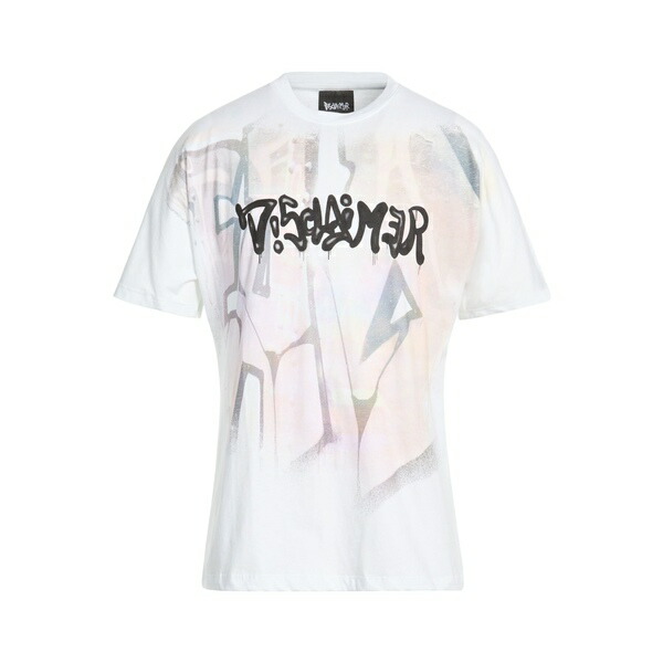 【送料無料】 ディスクレイマー メンズ Tシャツ トップス T-shirts White