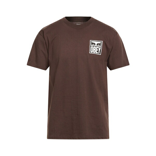 【送料無料】 オベイ メンズ Tシャツ トップス T-shirts Brown