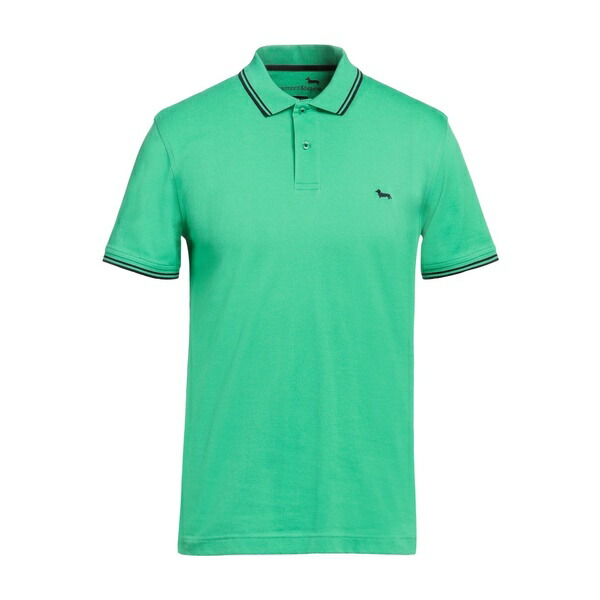 【送料無料】 ハーモント & ブレイン メンズ Tシャツ トップス Polo shirts Green