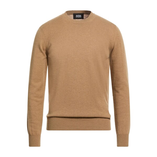 【貨物輸送無料】 アルファス テューディオ メンズ 編み物\u0026プルオーバー アウター Sweaters Beige