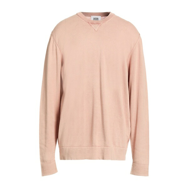 【貨物輸送無料】 アルファス テューディオ メンズ 編み物\u0026プルオーバー アウター Sweaters Pink トップス-ニット・セーター-メンズファッション