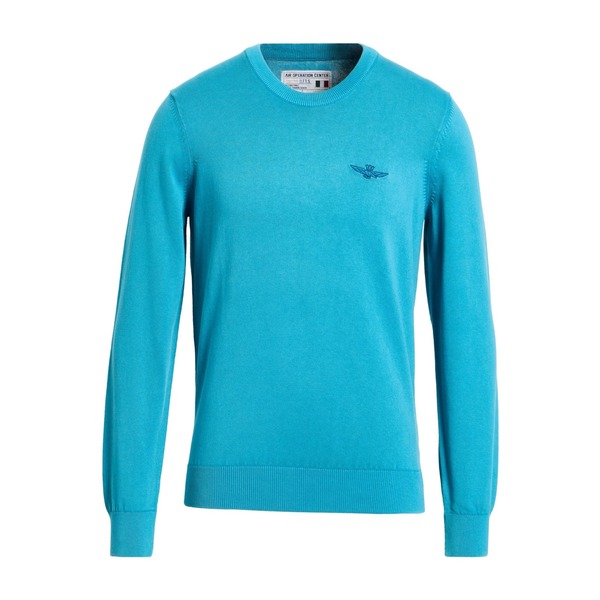 【送料無料】 アエロナウティカ ミリターレ メンズ ニット&セーター アウター Sweaters Azure|asty