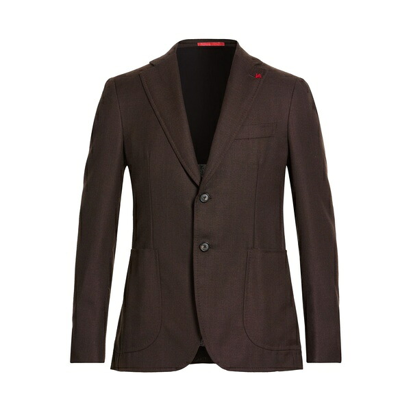 【貨物輸送無料】 イザイア メンズ 上衣＆上衣 アウター Blazers Brown