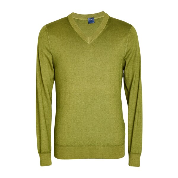 【送料無料】 フェデーリ メンズ ニット&セーター アウター Sweaters Green