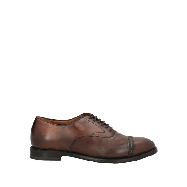 【送料無料】 シルバノ・サセッティ メンズ ドレスシューズ シューズ Lace-up shoes Brown