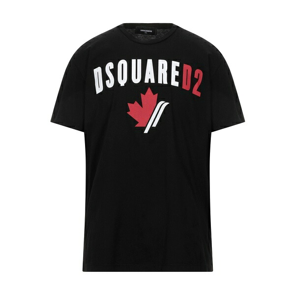 【送料無料】 ディースクエアード メンズ Tシャツ トップス T-shirts Black