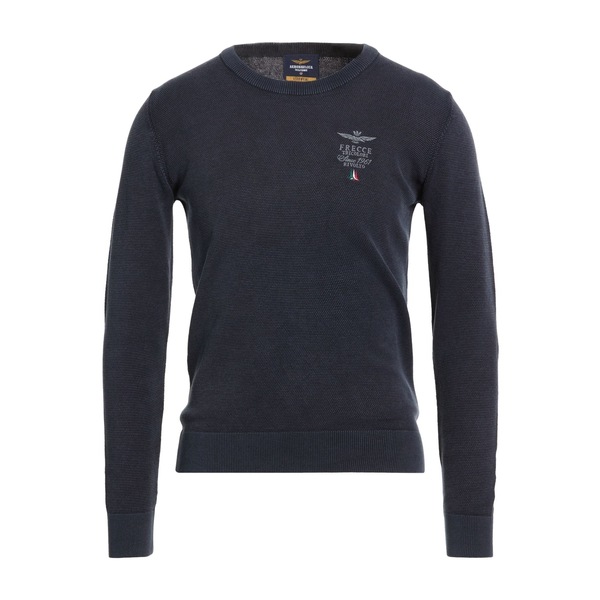 【送料無料】 アエロナウティカ ミリターレ メンズ ニット&セーター アウター Sweaters Blue|asty