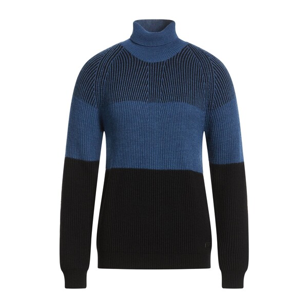【貨物輸送無料】 トラサルディ メンズ 編み物\u0026プルオーバー アウター Turtlenecks Blue