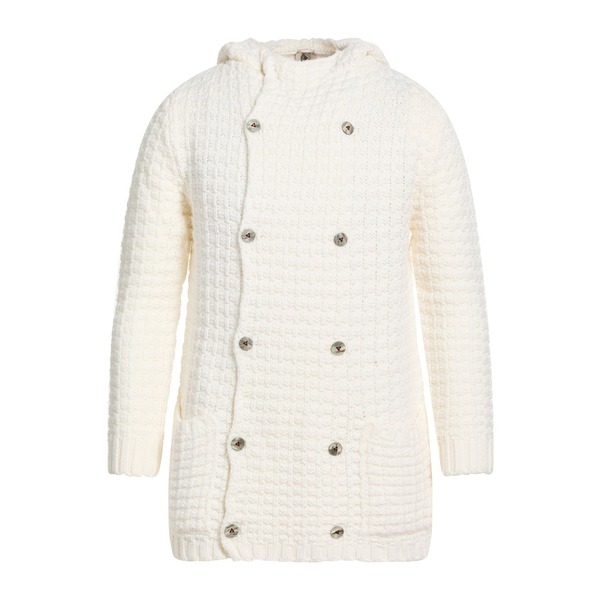 【送料無料】 エイチ953 メンズ カーディガン アウター Cardigans White