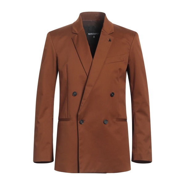 【送料無料】 パトリツィア ペペ メンズ ジャケット＆ブルゾン アウター Blazers Brown