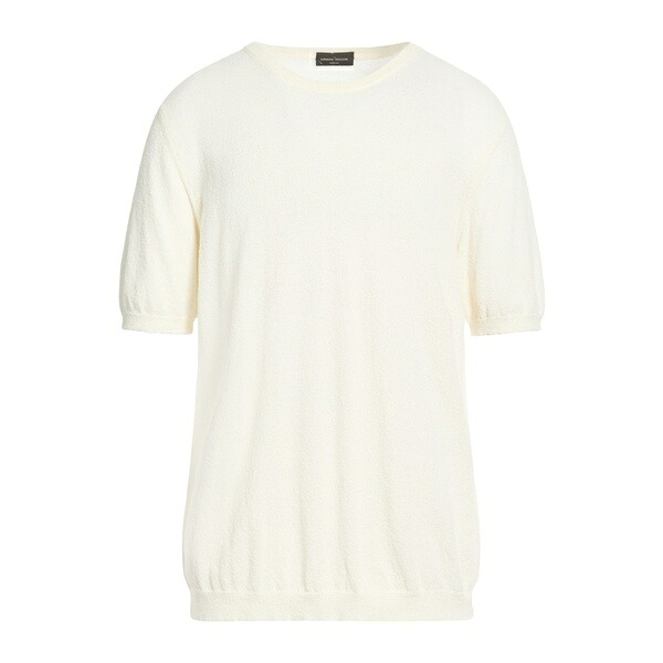 【貨物輸送無料】 ロベルトコリーナ メンズ 編み物\u0026プルオーバー アウター Sweaters White
