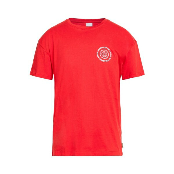 【送料無料】 アスペジ メンズ Tシャツ トップス T-shirts Red