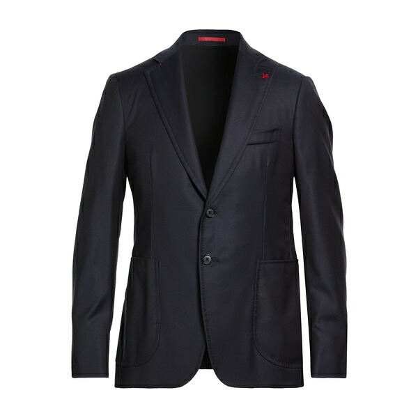 【送料無料】 イザイア メンズ ジャケット＆ブルゾン アウター Blazers Blue