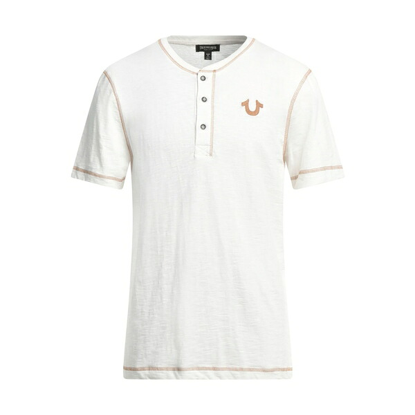 【送料無料】 トゥルーレリジョン メンズ Tシャツ トップス T-shirts White|asty