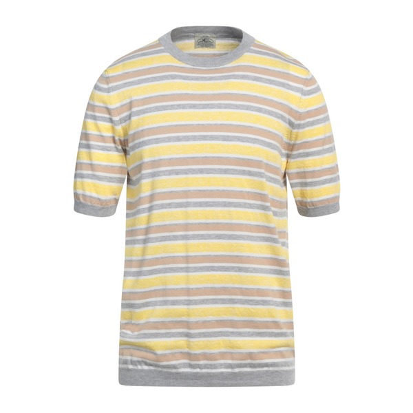 【貨物輸送無料】 エムキュージェイ メンズ 編み物\u0026プルオーバー アウター Sweaters Yellow