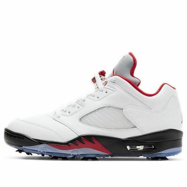 Jordan ジョーダン メンズ スニーカー  【Air Jordan 5 Low Golf \u0027Fire Red\u0027 CU4523-100】  大きさ US_5.5(23.5糎)