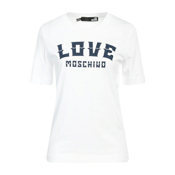 【送料無料】 モスキーノ レディース Tシャツ トップス T-shirts White