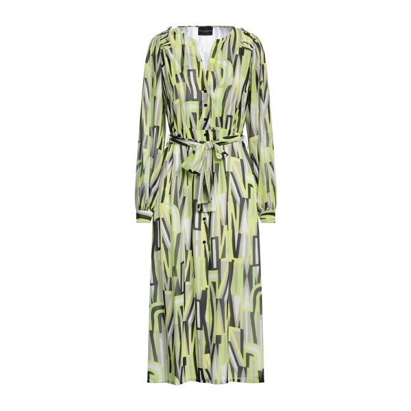 【送料無料】 アトスロン ランボルギーニ レディース ワンピース トップス Midi dresses Green