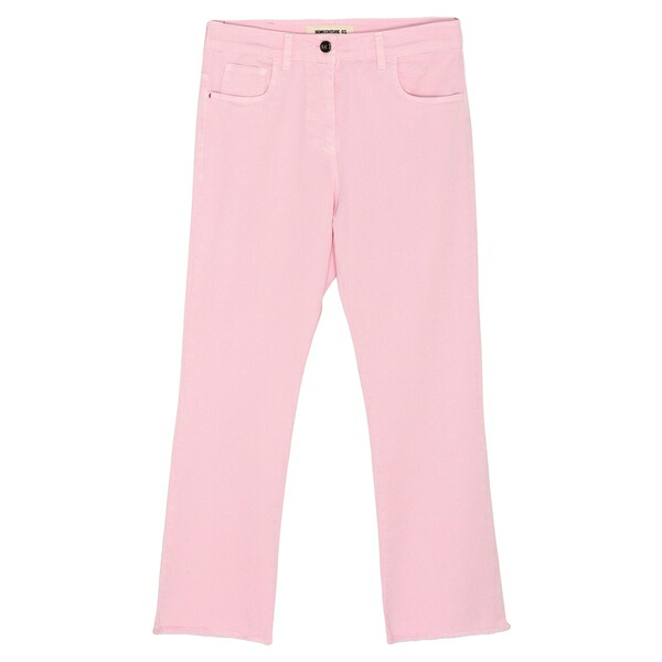 【送料無料】 セミクチュール レディース デニムパンツ ボトムス Jeans Pink|asty
