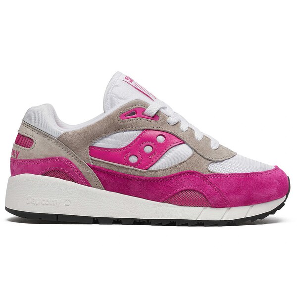 Saucony サッカニー メンズ スニーカー  【Saucony Shadow 6000 White Grey Pink】  大いさ US_9(27.0糎) White/Pink メンズ靴-靴