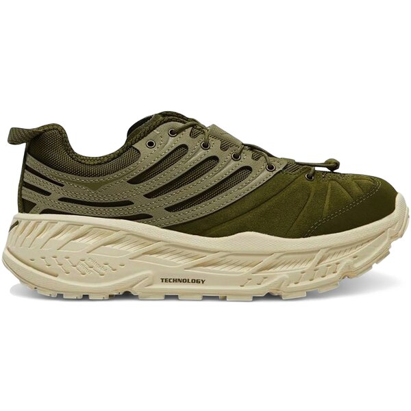 Hoka One One ホカオネオネ メンズ スニーカー 【Hoka One One Stinson EVO OG TP Moss Green Wild Mushroom】 サイズ US_7(25.0cm) Moss Green/Wild Mushroom画像