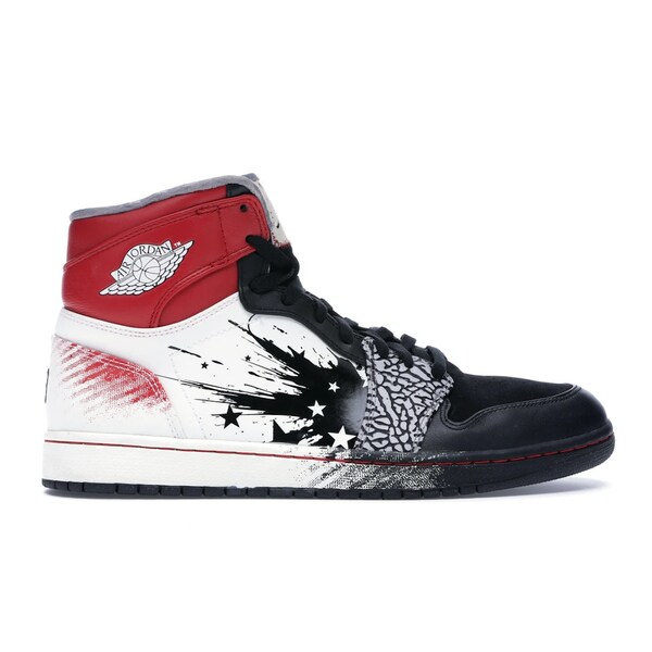 Jordan ジョーダン メンズ スニーカー  【Jordan 1 Retro Dave White Wings for the Future】  大きさ US_10(28.0糎) Black/Sport Red-White-Cement Grey