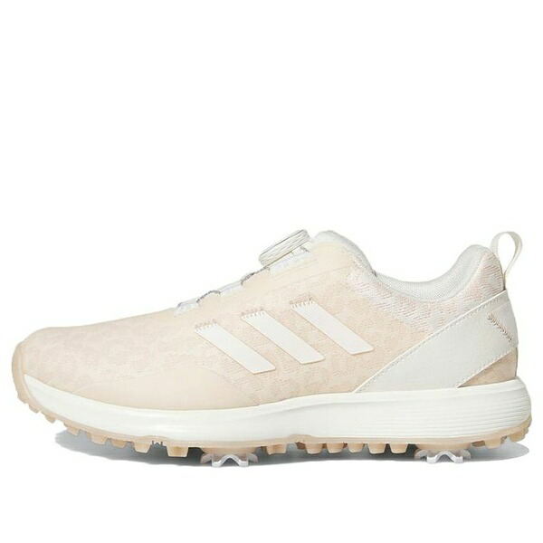 adidas アディダス レディース スニーカー  【(WMNS) adidas S2G BOA Spiked Golf Shoes \u0027Chalk White Wonder Quartz\u0027 GV9435】  大きさ US_9(26.0糎)