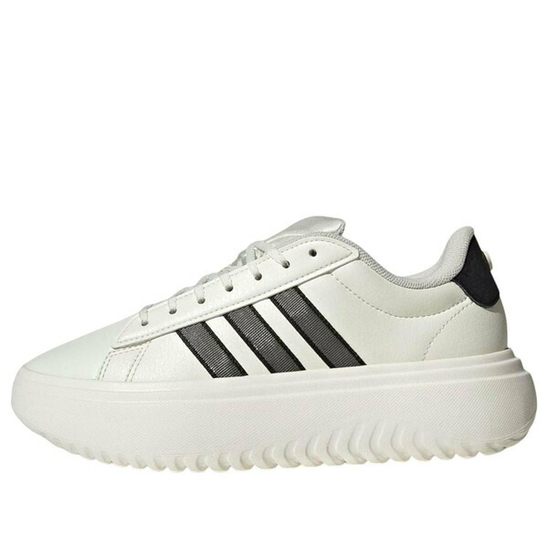 adidas アディダス レディース スニーカー  【(WMNS) adidas Grand Court Platform \u0027White Black\u0027 JS1832】  大きさ US_5.5(22.5糎)