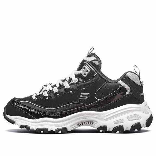 Skechers スケッチャーズ レディース スニーカー  【(WMNS) Skechers D\u0027Lites Running Shoes Black/White/Gray 12242-BKW】  大きさ US_6(23.0糎)