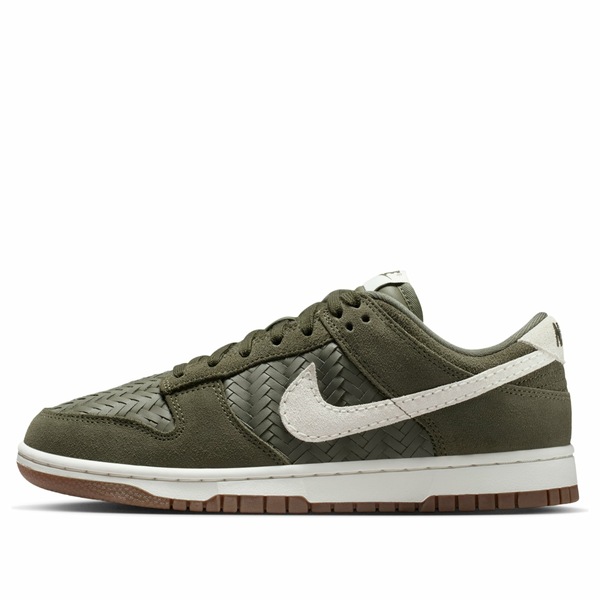 Nike ナイキ レディース スニーカー 【(WMNS) Nike Dunk Low Premium SE 'Woven Pack Medium Olive' IB6161-200】 サイズ US_W_10.5|asty