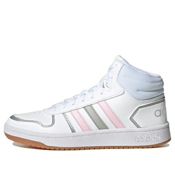 adidas アディダス レディース スニーカー  【(WMNS) adidas Hoops 2.0 Mid White Pink Grey FY6020】  サイズ US_6(23.0cm)