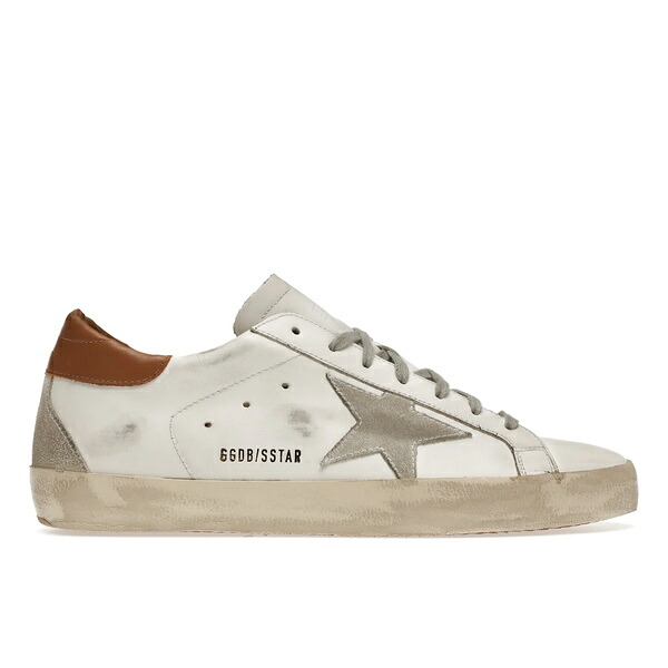 Golden Goose ゴールデングース メンズ スニーカー 【Golden Goose Super-Star White Vacchetta Tan Grey Suede Patch】 サイズ US_10(28.0cm) White/Vacchetta/Grey|asty