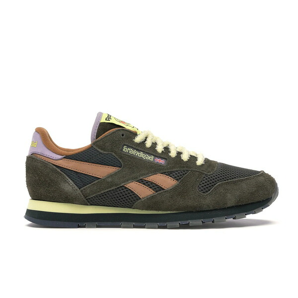 Reebok リーボック メンズ スニーカー 【Reebok Classic Leather Brain Dead】 サイズ US_8.5(26.5cm) MOSS/SOFT CAMEL/FILTERED YELLOW｜asty